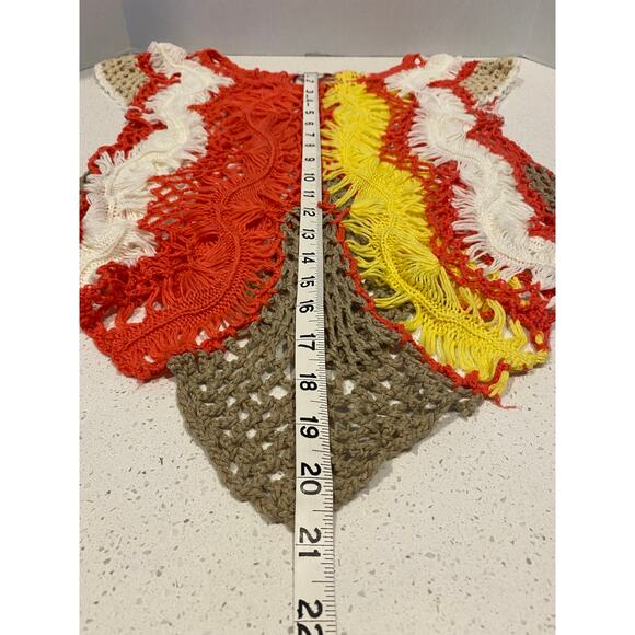 Vivid Collection of NY Hand Woven Top Womens Size Small - Picture 3 of 5